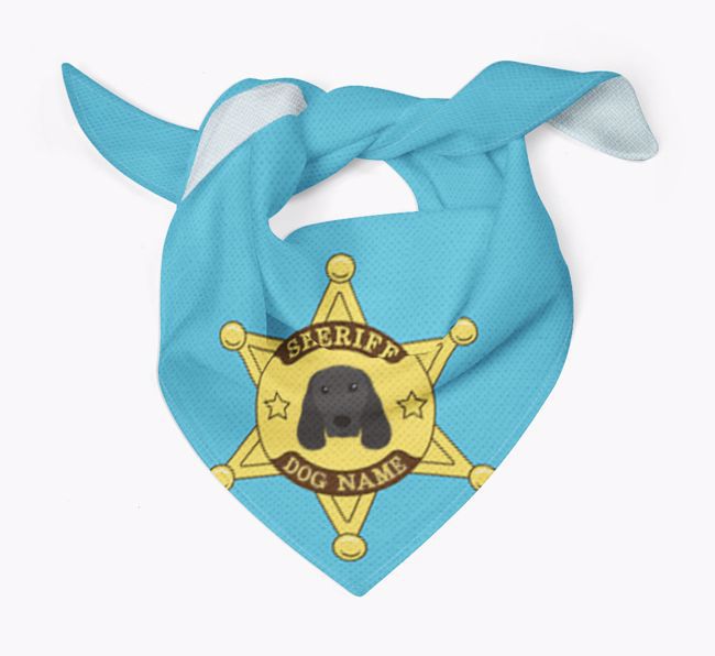 Personalized Sheriff Bandana for your {breedFullName}